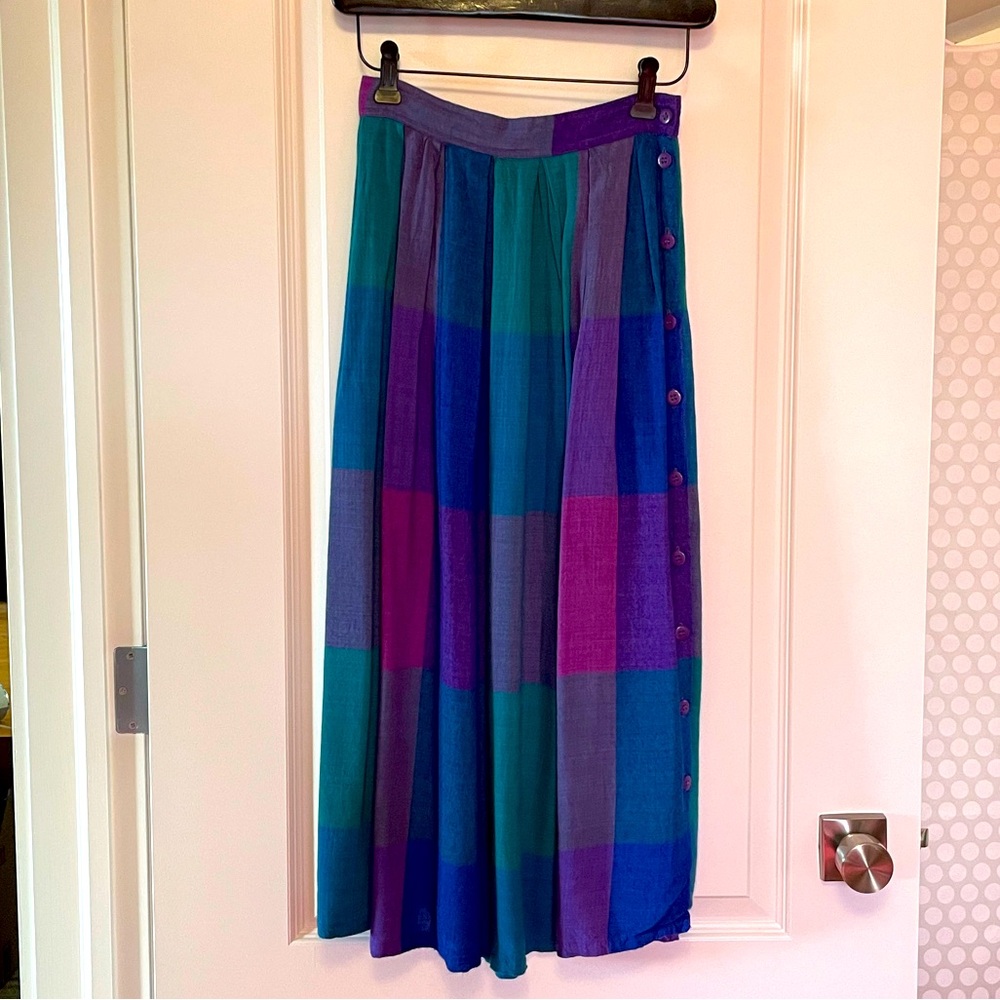 Vintage Side Buttoned Skirt